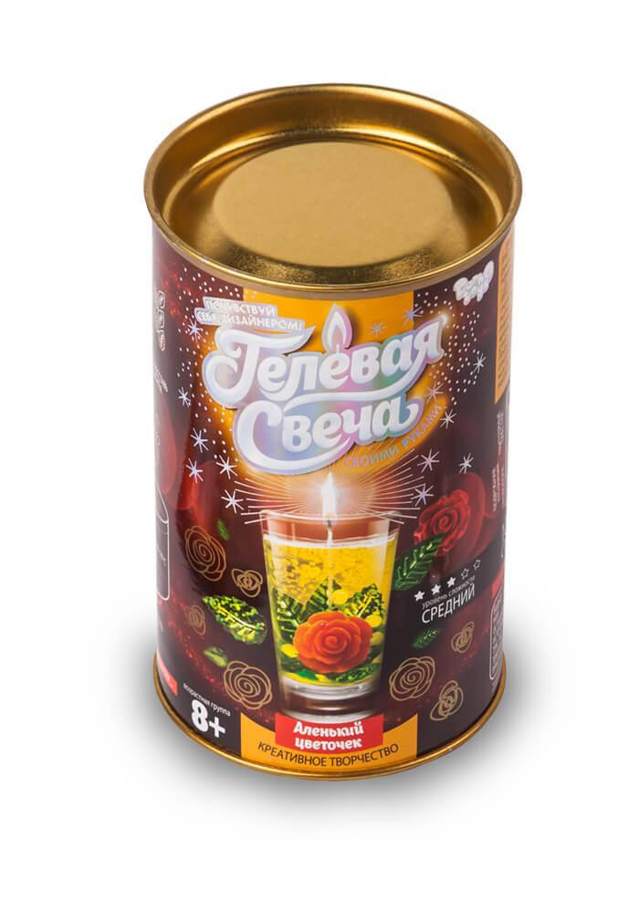 

Гелевая свеча своими руками в тубусе Danko Toys арт. GS-01-01 детский набор для творчества детей гель глиттер