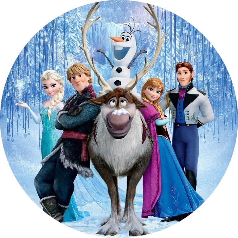 

Вафельная картинка для торта Холодное сердце 20, Разные цвета