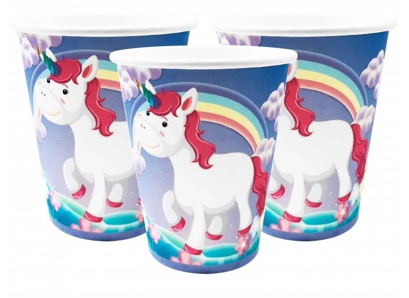 

Стаканчики детские «Единорог Радуга» Объём-200мл. В упак:10 шт.