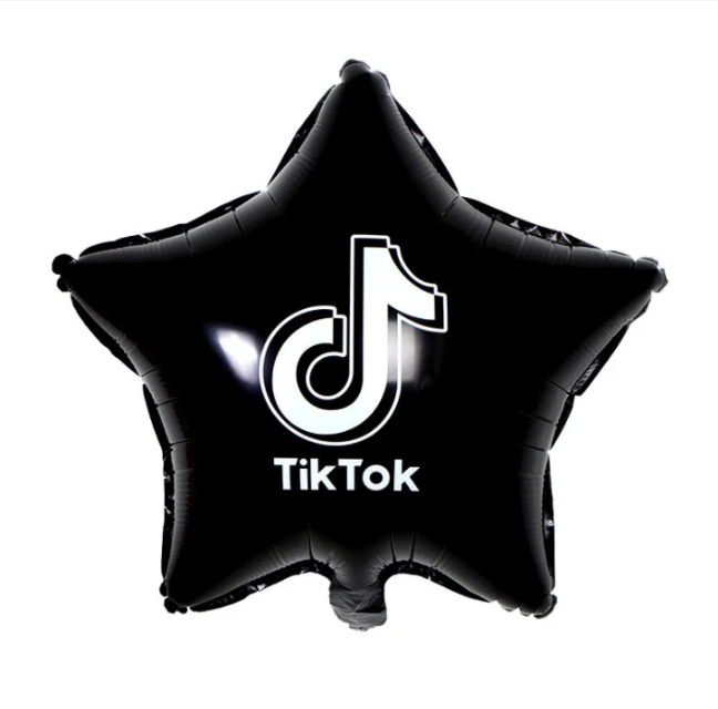

Фольгированная звезда "Тик Ток" чёрная, 45 см (Китай), Черный