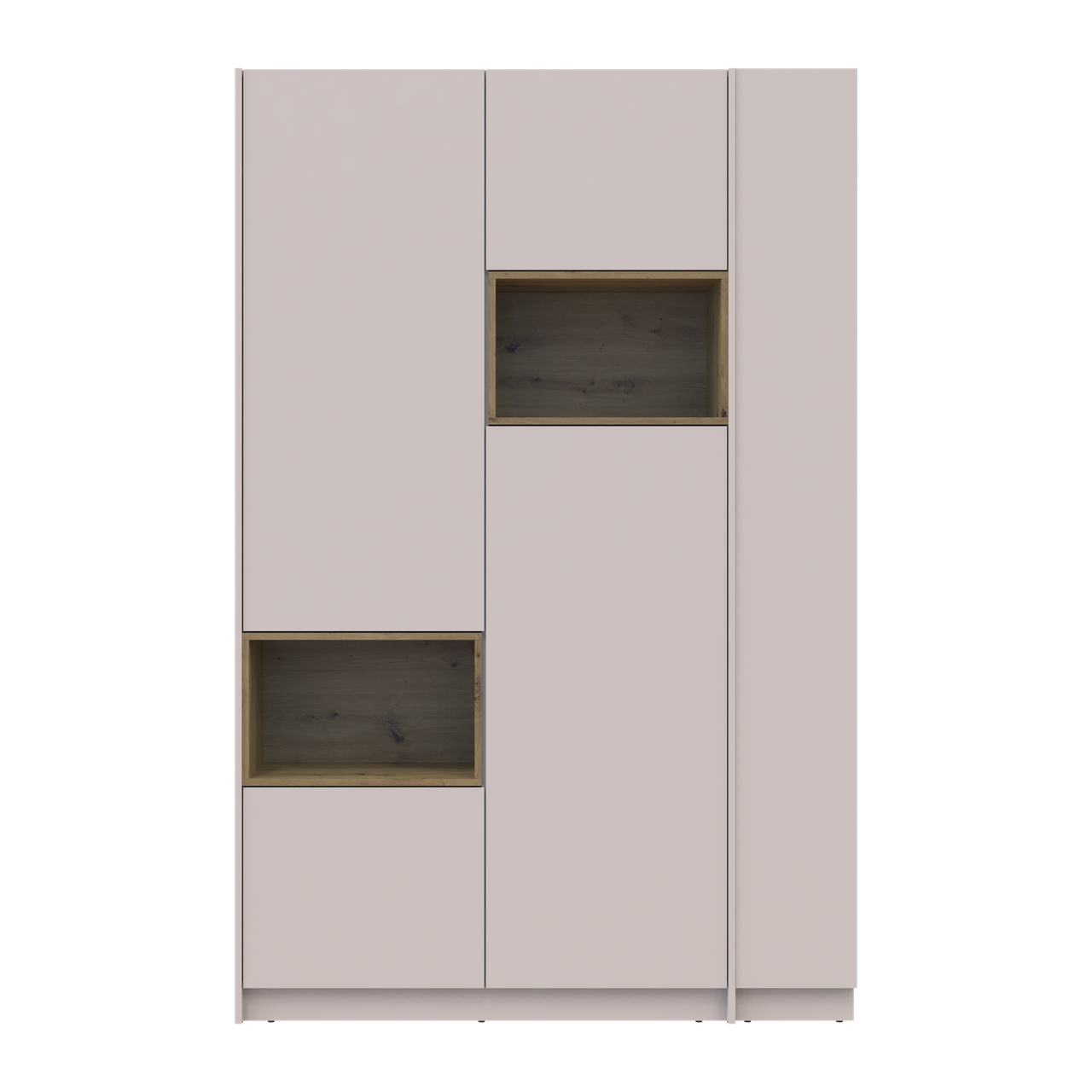 Шафа для одягу з нішею та етажеркою Doros Дейл Кашемір/Дуб Артізан 2 ДСП 143.2х52х220 (44900336) 9