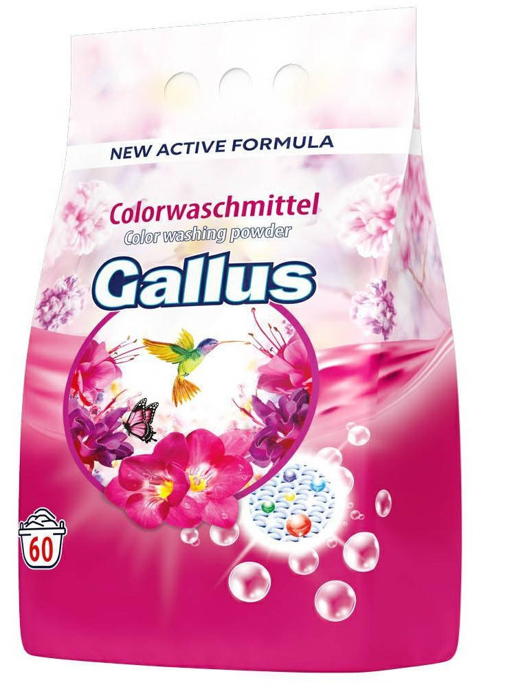 

Стиральный порошок Gallus Color для цветных тканей 3,9 кг