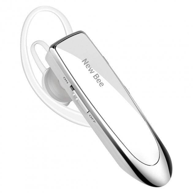 

Bluetooth гарнитура New Bee LC-B41 White + чехол, Белый