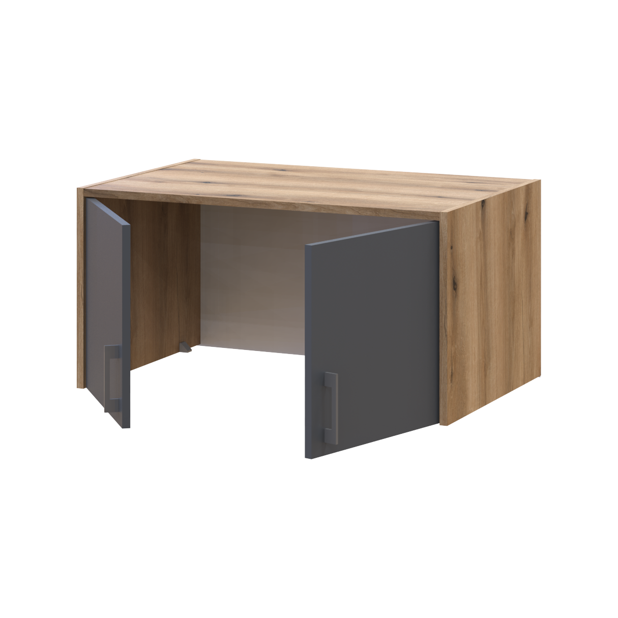 Розпашна Шафа для одягу Doros Ронді з антресолею Дуб Артізан/Графіт 2ДСП 82х52х236 (80737808) 8