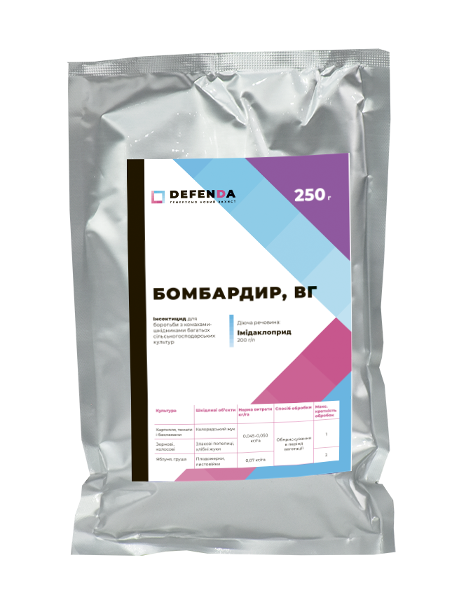 

Инсектицид Бомбардир (Канонир) упаковка 250г