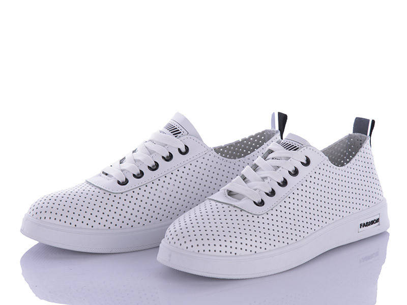 

Стильные женские кеды кроссовки белые (р. 36-41) 38 - 24.3 см, Белый