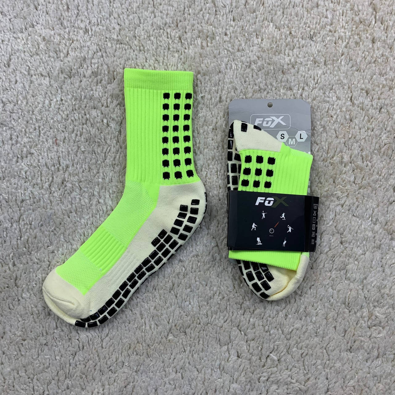 

Тренировочные носки салатовые