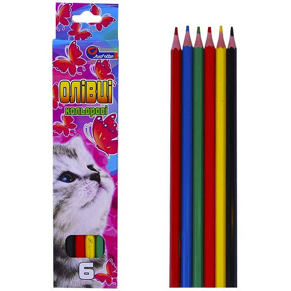 

Олівці кольорові "Кошеня" 6 кол. 1051BT_6