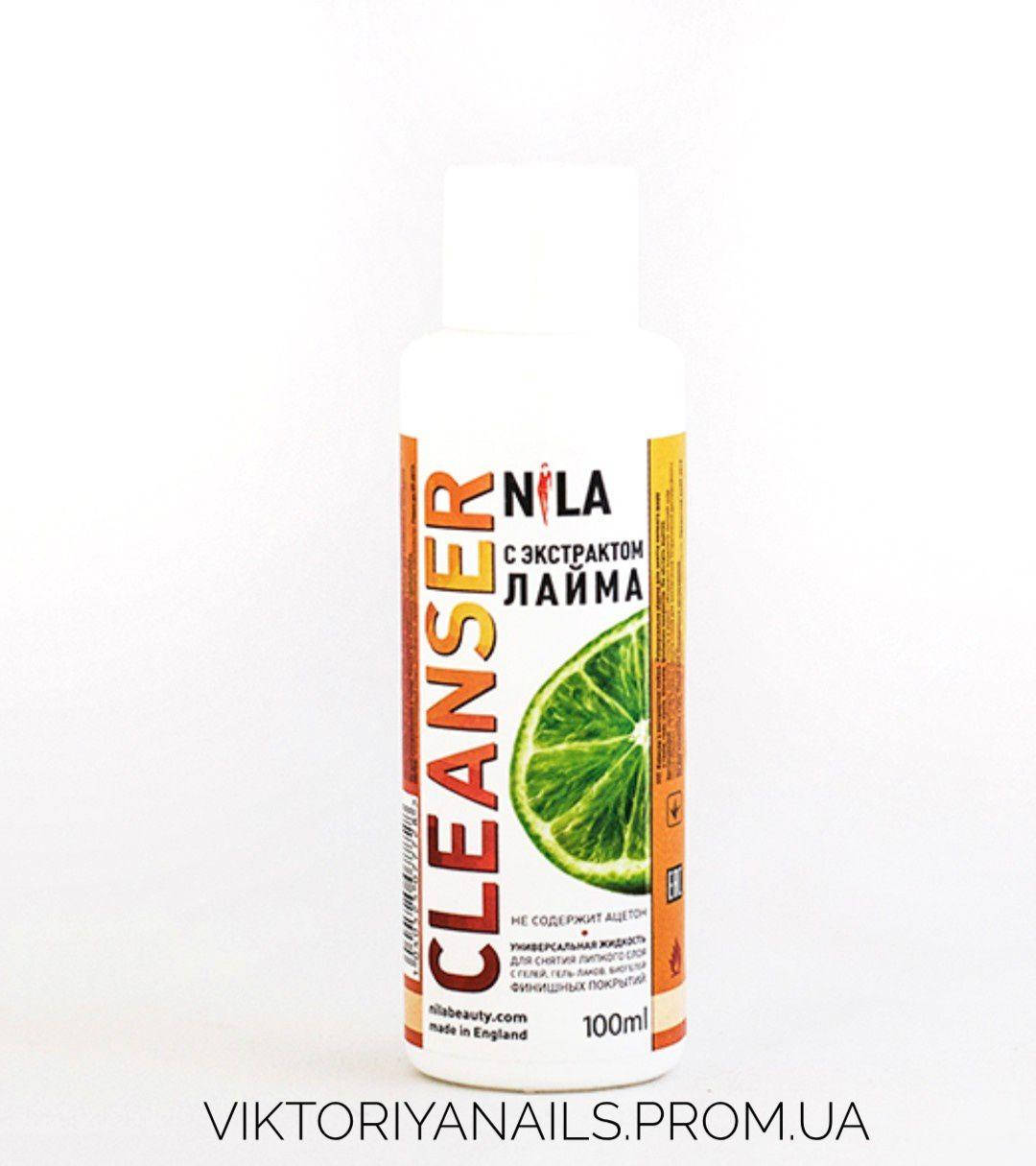 

Nila Cleanser, средство для снятия липкого (дисперсионного) слоя, лайм, 100мл