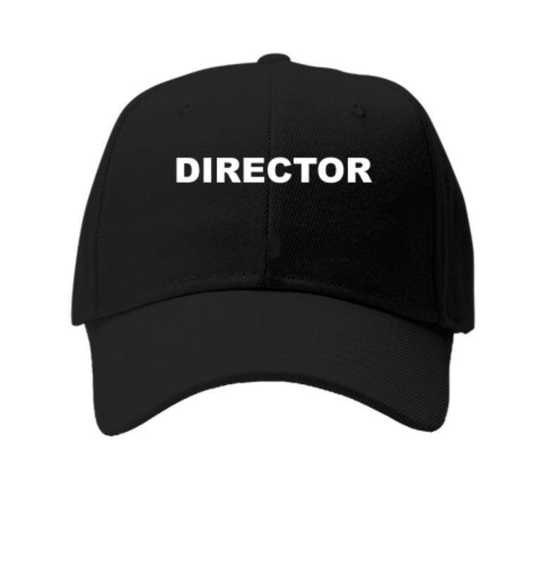 

Кепка\Бейсболка с принтом DIRECTOR, Черный