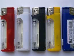 

Зажигалки пьезо фонарик, Разные цвета