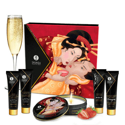 

Shunga Geisha Secrets Sparkling Strawberry Wine набор интимной косметики