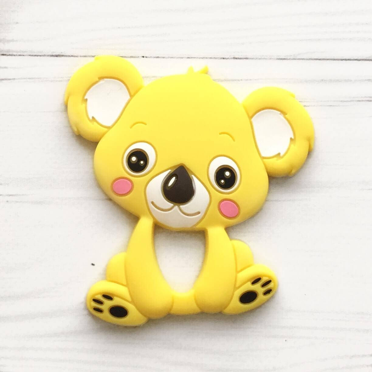 

Коала грызунок (желтый) силиконовый прорезыватель для зубов