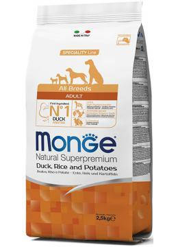 

Monge (Монж) All Breed Adult Duck сухой корм для всех пород с уткой, 15 кг