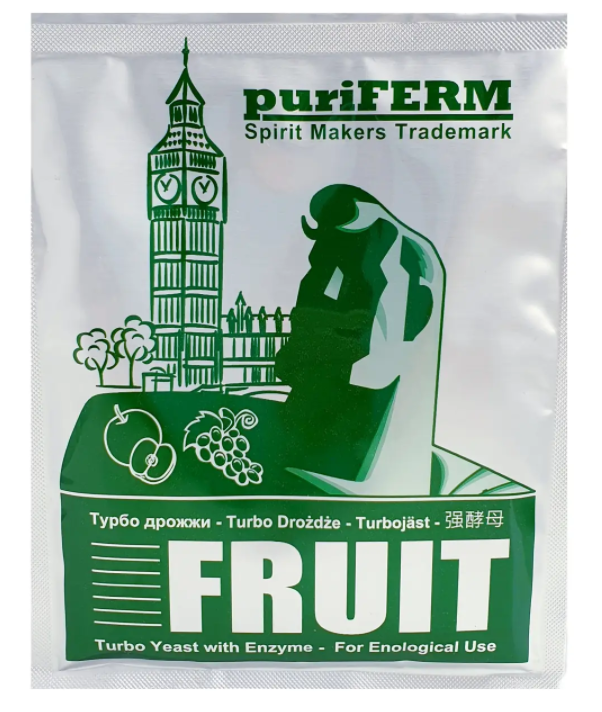 

Фруктовые турбо дрожжи Puriferm Fruit 50 г.