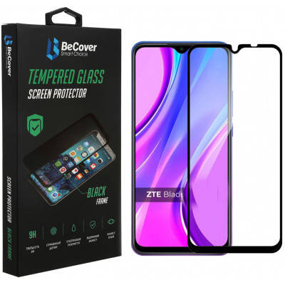

Стекло защитное BeCover ZTE Blade V2020 Smart Black (706781), Черный