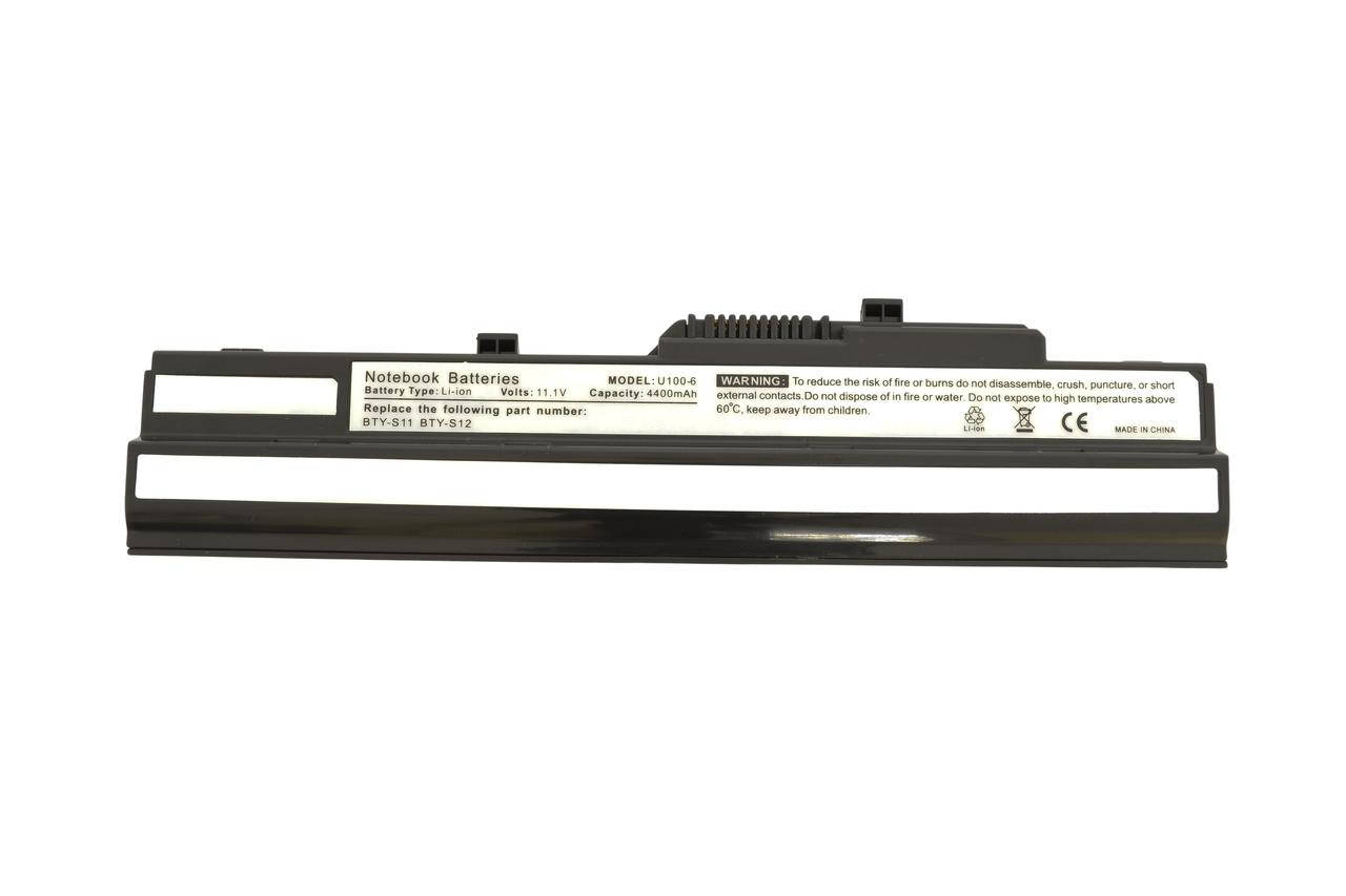 

Аккумулятор для ноутбука MSI BTY-S12 Wind U100 11.1V Black 5200mAh OEM, Черный