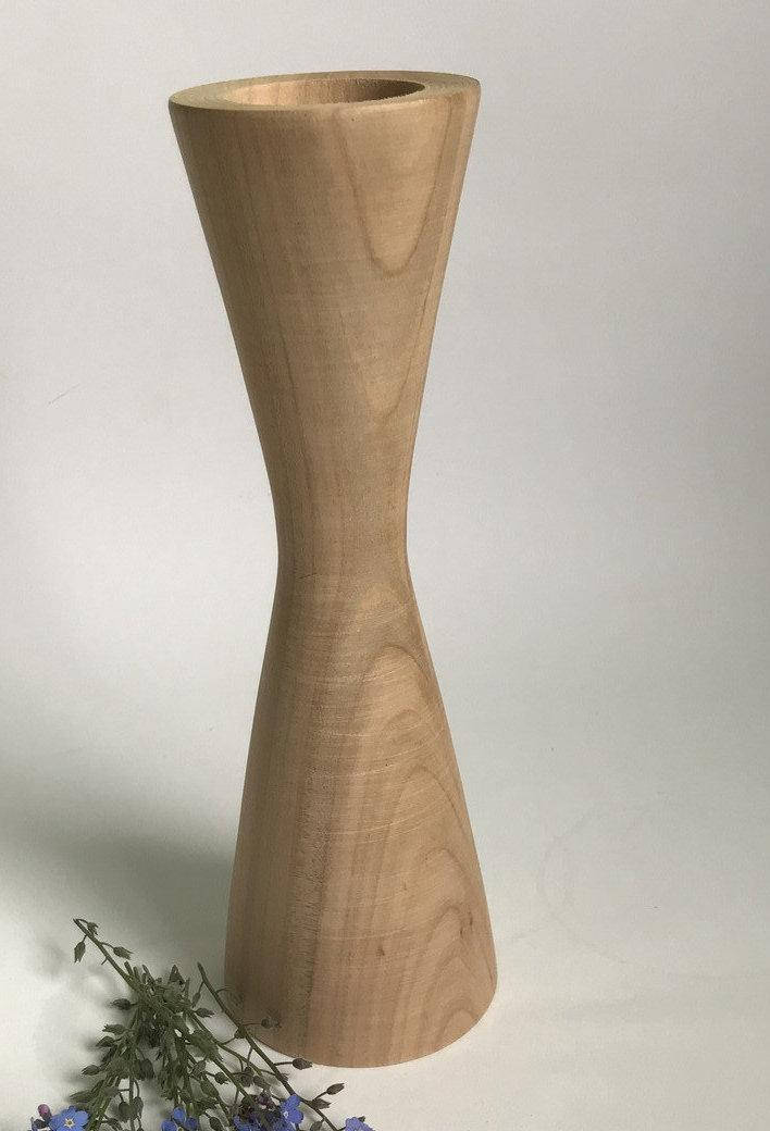 

Дерев'яний підсвічник під декупаж 22 см .