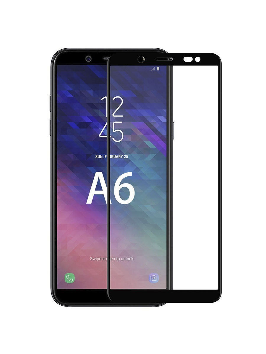 

Защитное стекло для телефона Samsung A6 2018 (A600) / Стекло защитное для Самсунг А6 , на весь экран