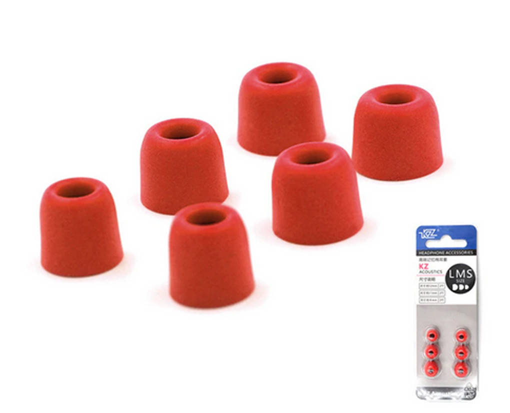 

Амбушюры (вкладыши, накладки) для наушников с пеной памяти красный