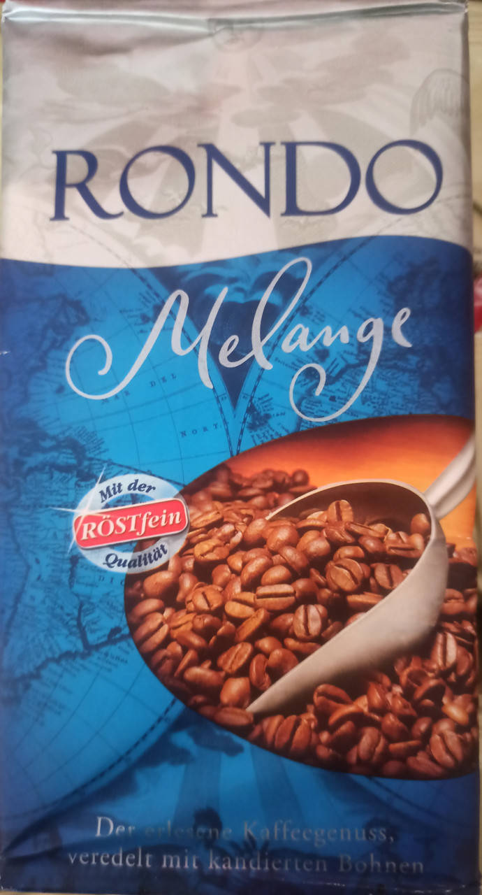 

Кофе молотый Rondo Melange 500гр 70арабика 30 робуста Германия