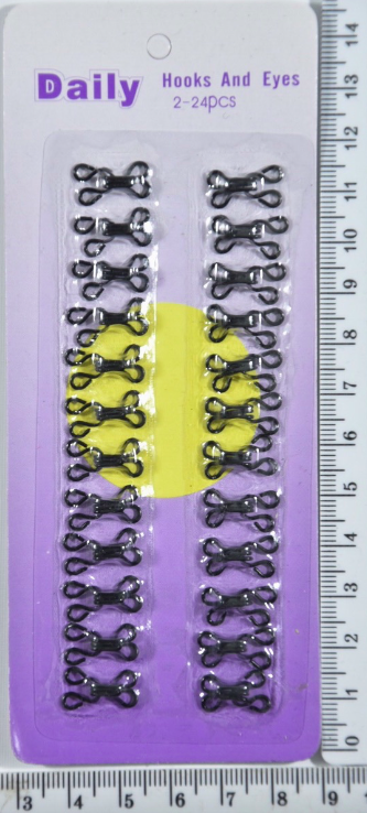 

Петля крючок на листе №2 черн уп=24шт