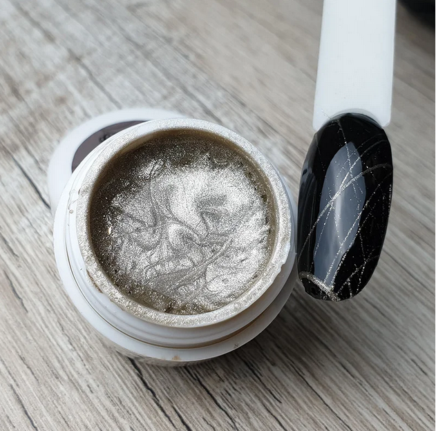 

Гель паутинка серебро для дизайна ногтей Sweet Nails №2 5г