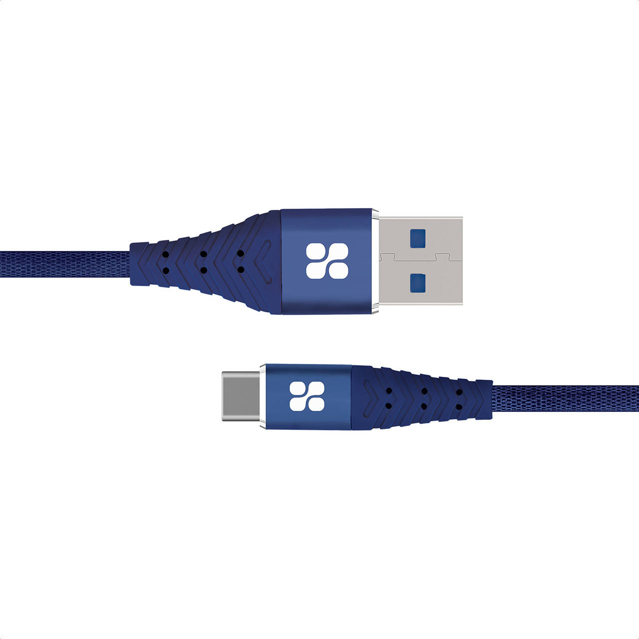 

Кабель Promate NerveLink-C USB-USB Type-C 3А 1.2 м Blue, Синий
