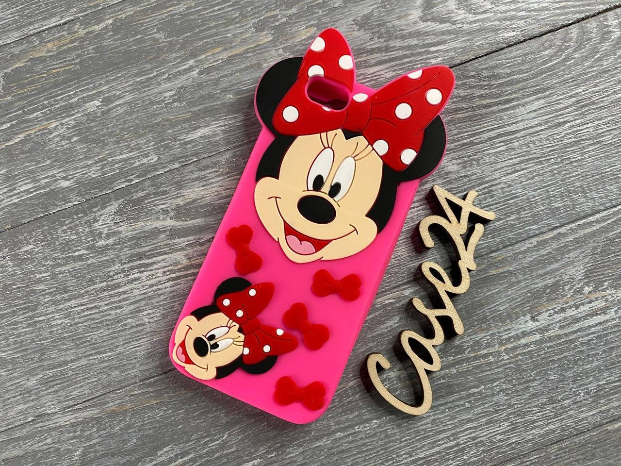 

Резиновый 3D чехол на iPhone 6 / 6S Disney розовый