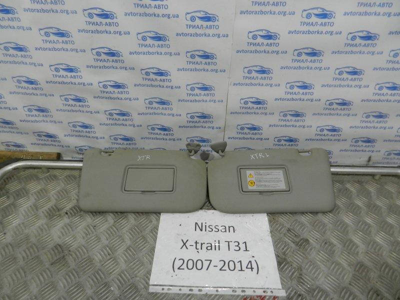 

Козырек солнцезащитный правый Nissan X-Trail T31 2007 лев. (б/у)