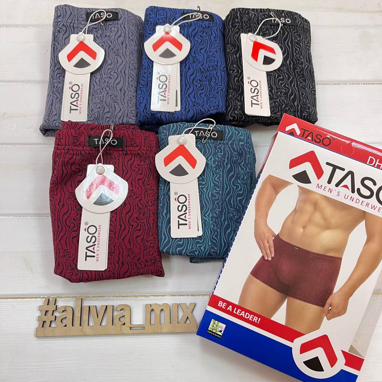 

Мужские боксеры Хлопок+бамбук TASO