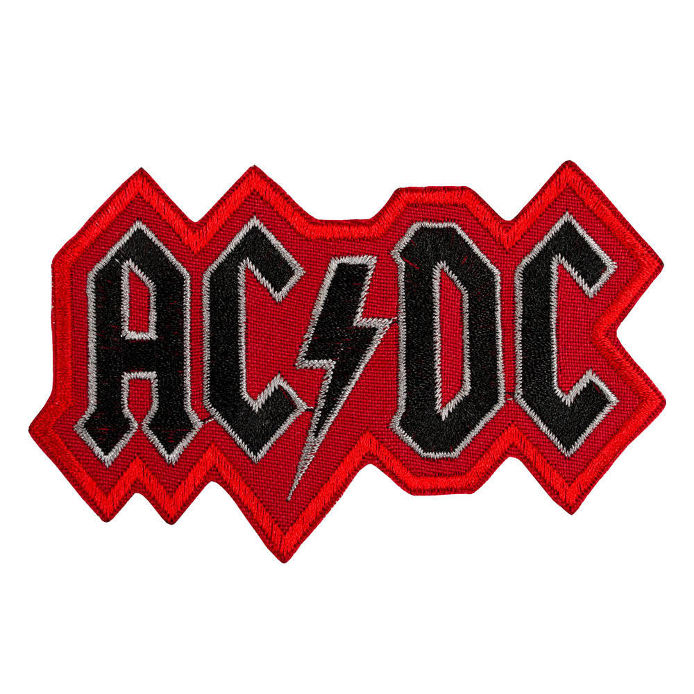 

Нашивка с вышивкой AC/DC 3 лого вырезанное