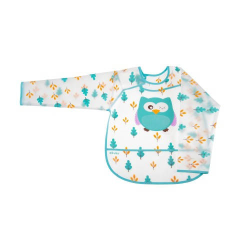 

Детский фартук на липучке с рукавами 100% PEVA 32 x 34 см A0438-OWL new