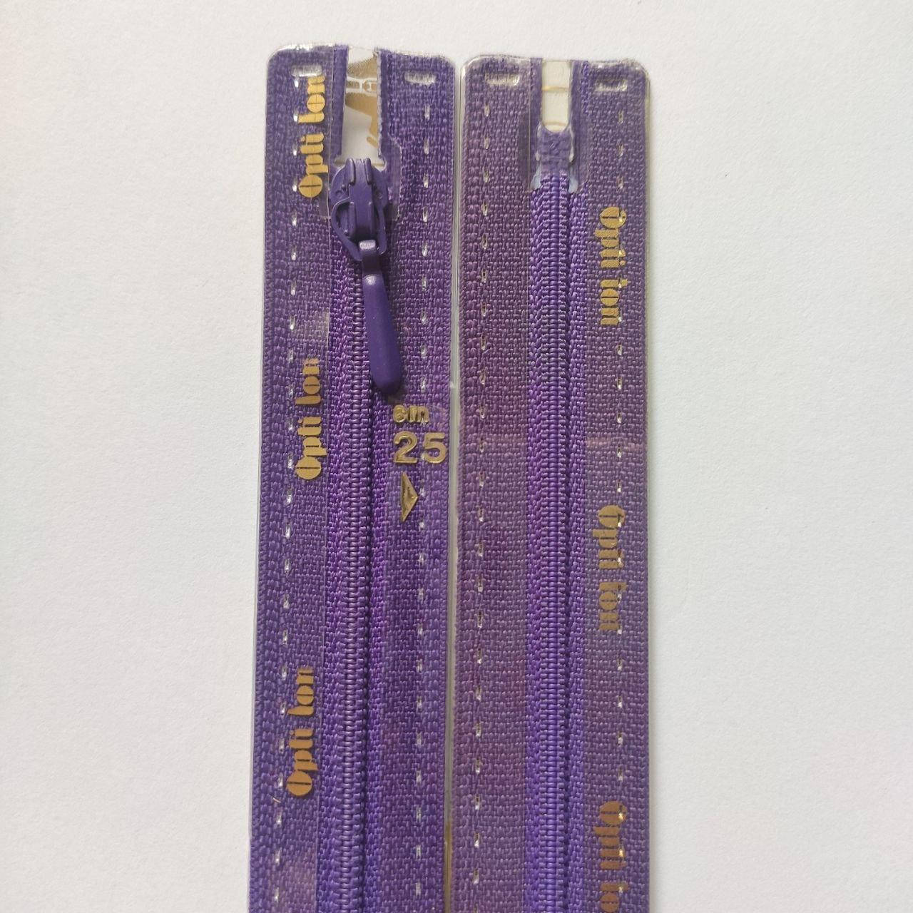 

Молнии OPTI спиральные неразъемные, разные цвета, разные длины, с автоматическим фиксатором Фиолетовый, 200