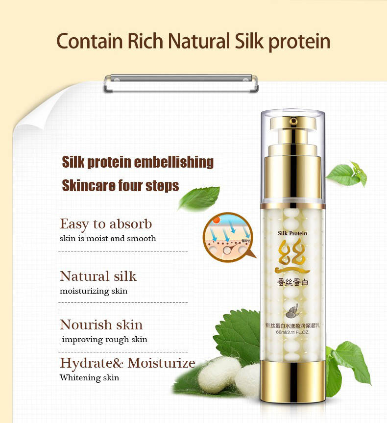 

Молочко для лица с протеином шелка увлажняющее BIOAQUA Silk Protein Essence Milk (60мл)