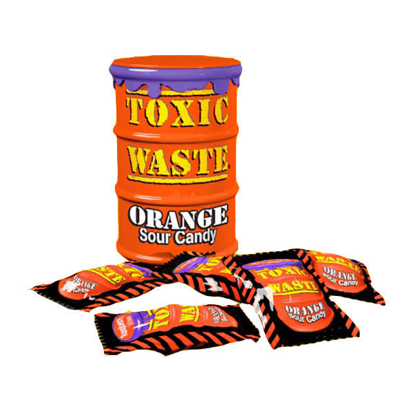 

Кислые конфеты Токсик Вейст (Toxic Waste Color Drums) оранжевый