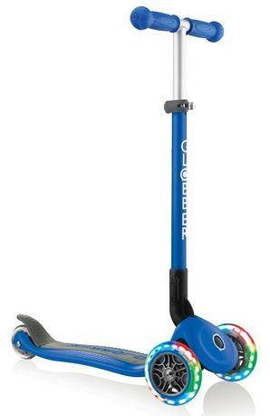 

Детский самокат Globber Primo Foldable Lights Navy Blue, Синий