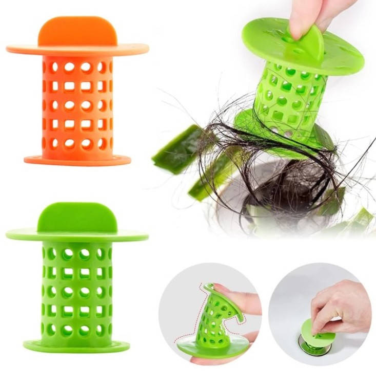 

Цилиндрическая силиконовая пробка, фильтр от засоров. Кладовка