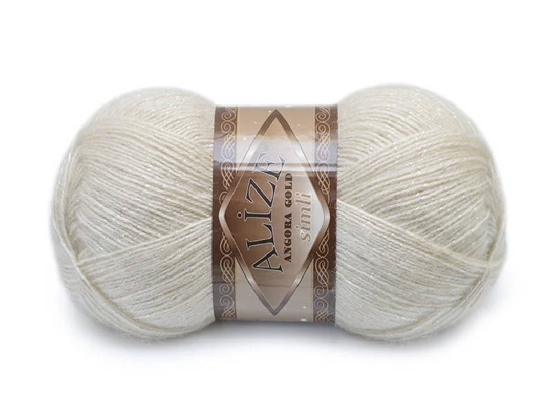 

Alize Angora Gold Simli, Песочный №67, Молочный