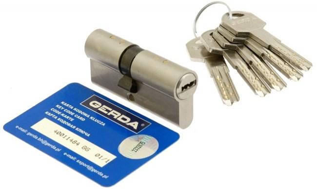 

Цилиндр GERDA PRO SYSTEM VARIANT 75 мм 30/45 ключ/ключ никель (Польша)