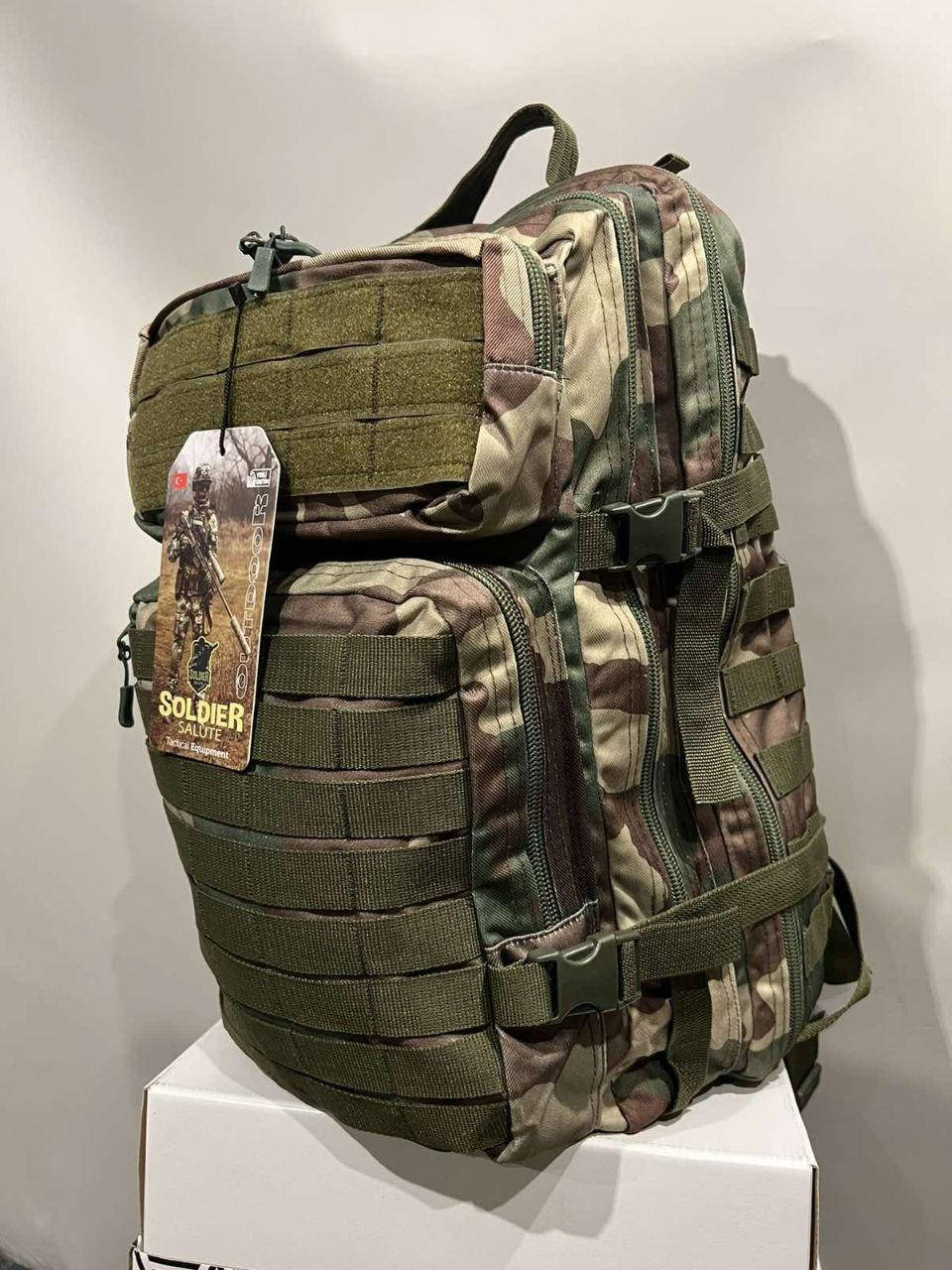 

Рюкзак тактический 50 л крепкий военный ЗСУ армейский походный вместительный крепкий камуфляж пиксель OS