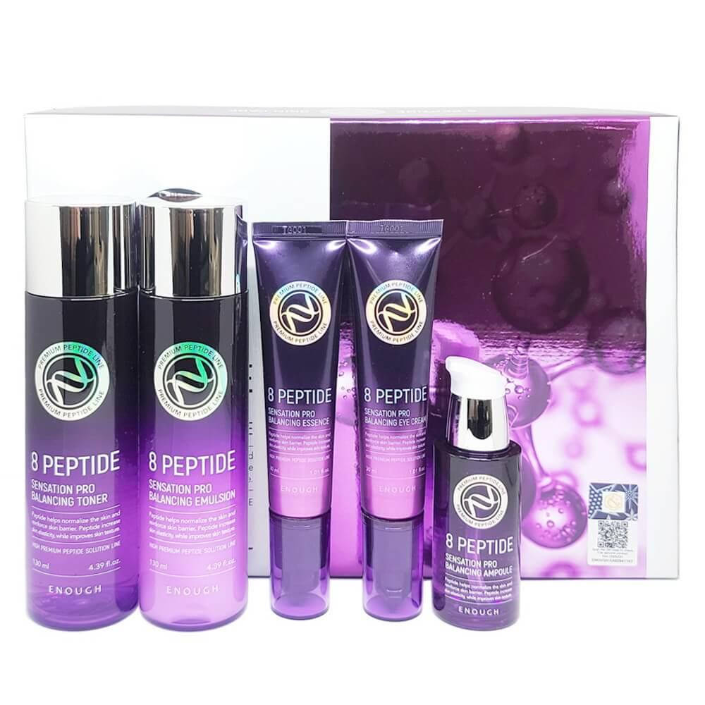 

Набор для ухода за кожей с пептидным комплексом Enough 8 Peptide Sensation Pro 5 Set
