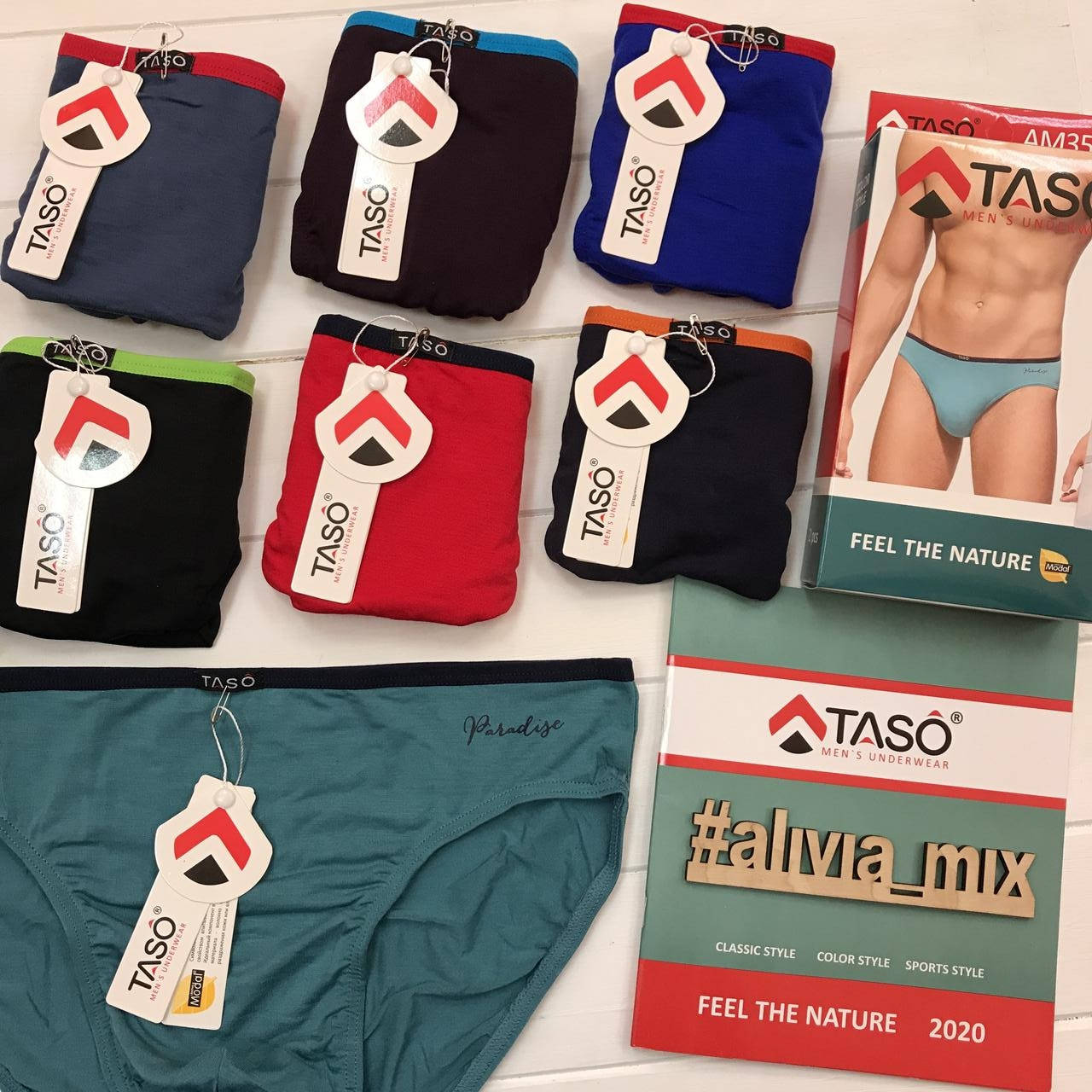 

Однотонные плавки на тонкой резинке от TASO Бирюзовый, 3XL