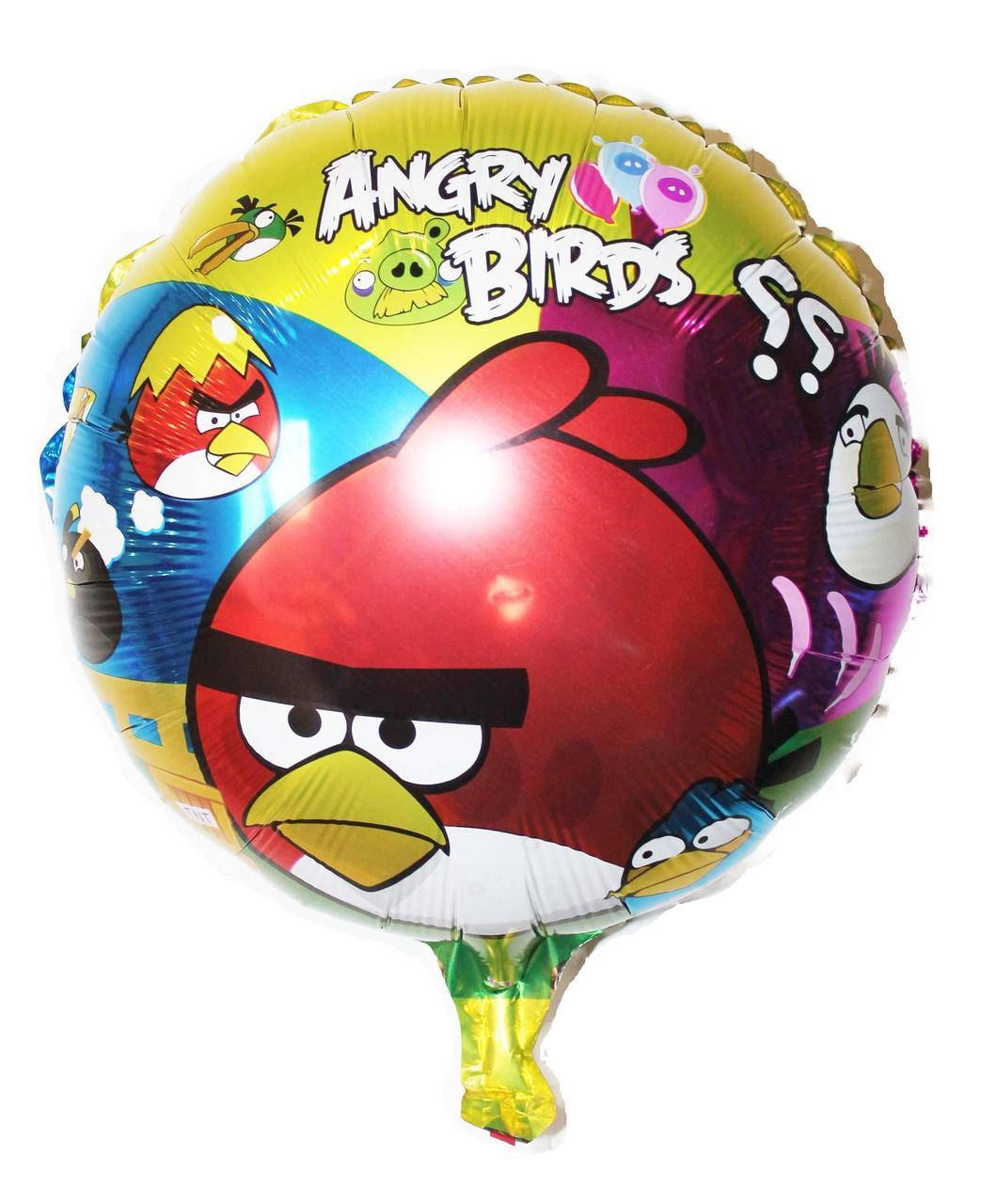 

Коло фольговане 18" Angry birds, Разные цвета