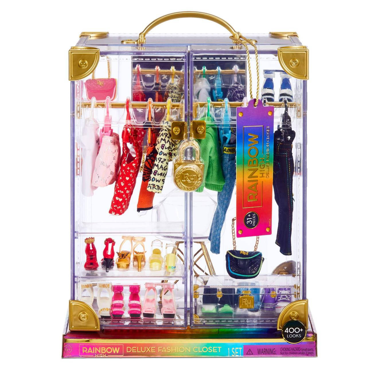 

Rainbow High Deluxe Fashion Closet Модный гардероб – Игровой набор 400+ Модных комбинаций