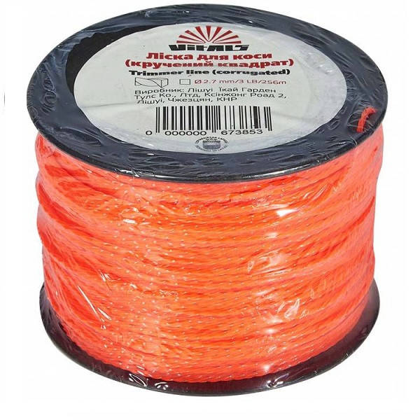 

Леска для триммера 2.7mm*3LB (256 м.) крученный квадрат VITALS