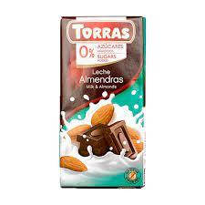 

Torras Шоколад молочный с миндалем без сахара и глютена 75 г