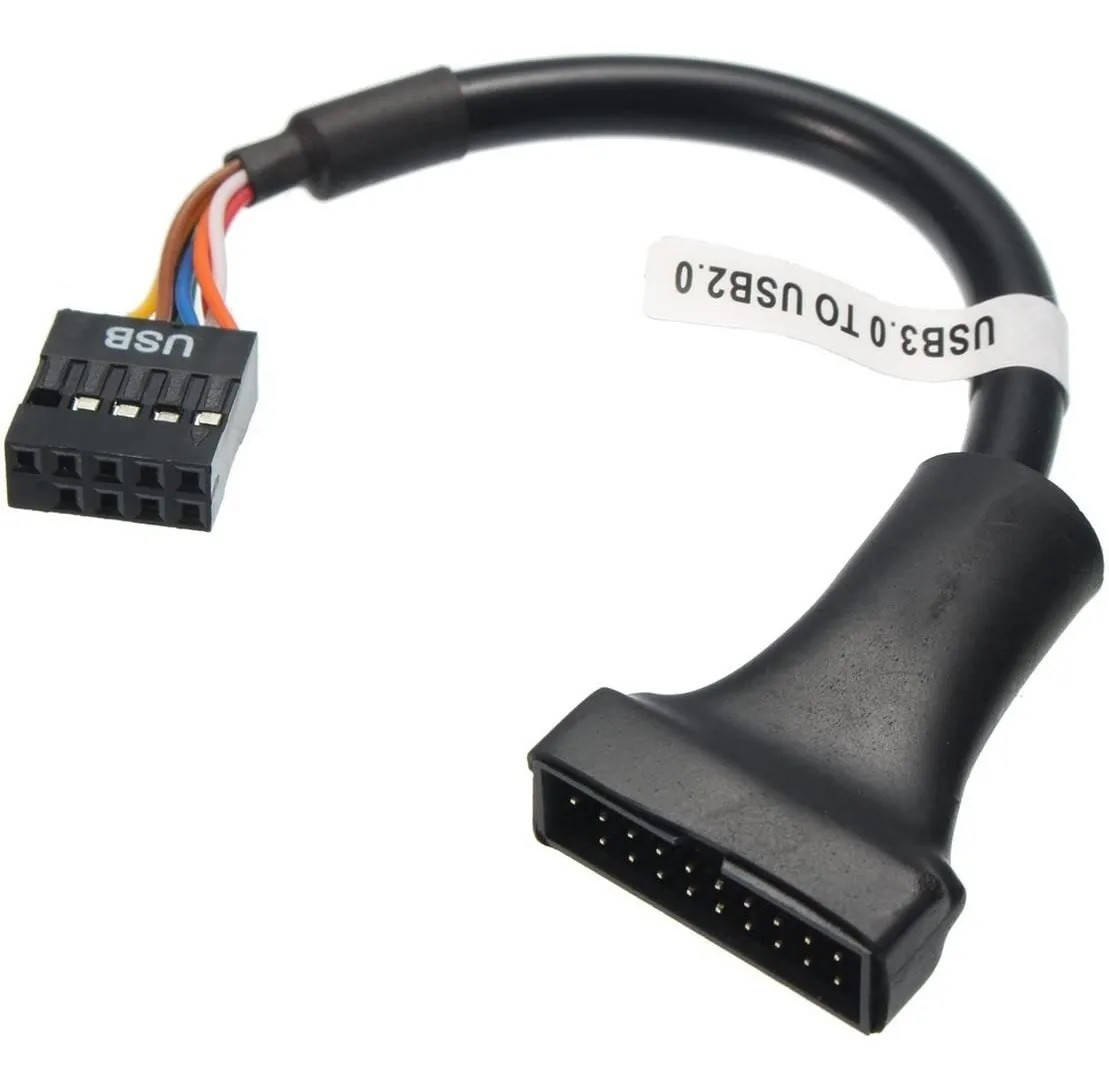 

Переходник для материнской платы USB 3.0 (20 pin) в USB 2.0 (9 pin) TRY новый