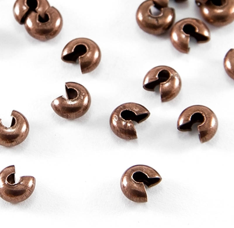 

Крышка Кримпов (стоперов) Медь 4 мм 10 шт, Красный