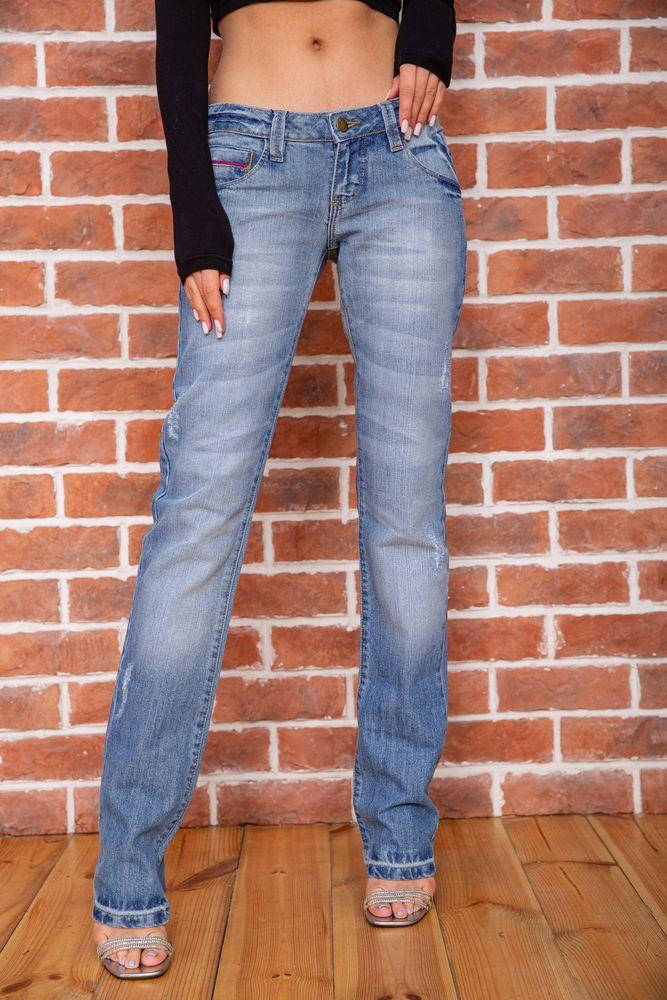 

Джинсы женские 195R018 цвет Голубой